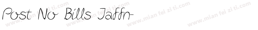Post No Bills Jaffn字体转换